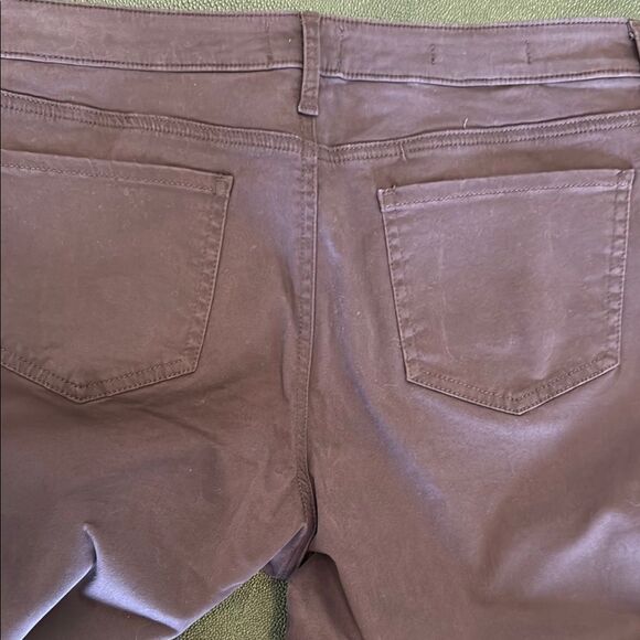 NYDJ Purple/Burgundy Flate Jeans Stretch Denim size 10 - Picture 6 of 8